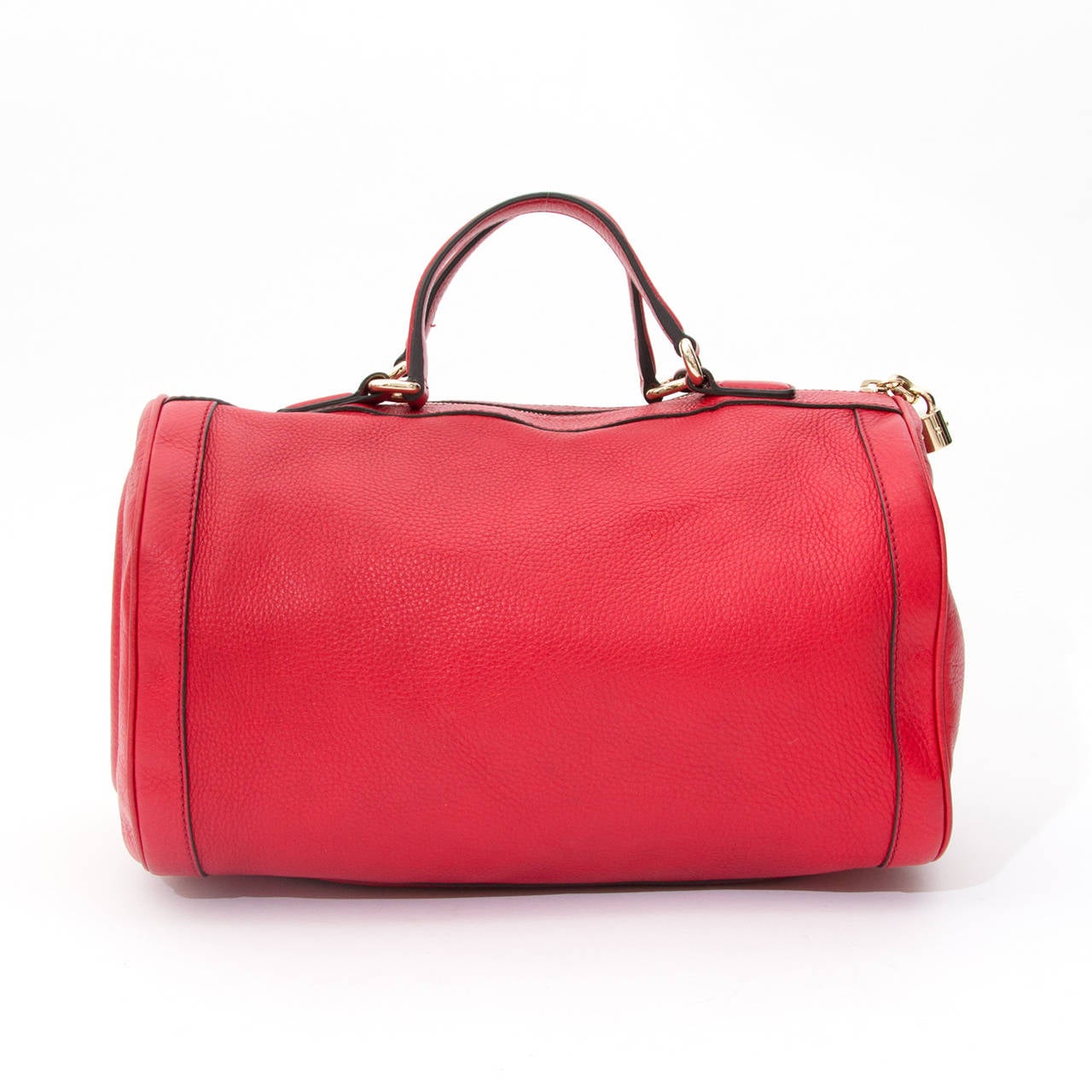 Gucci Red Boston Shoulder Bag at 1stdibs