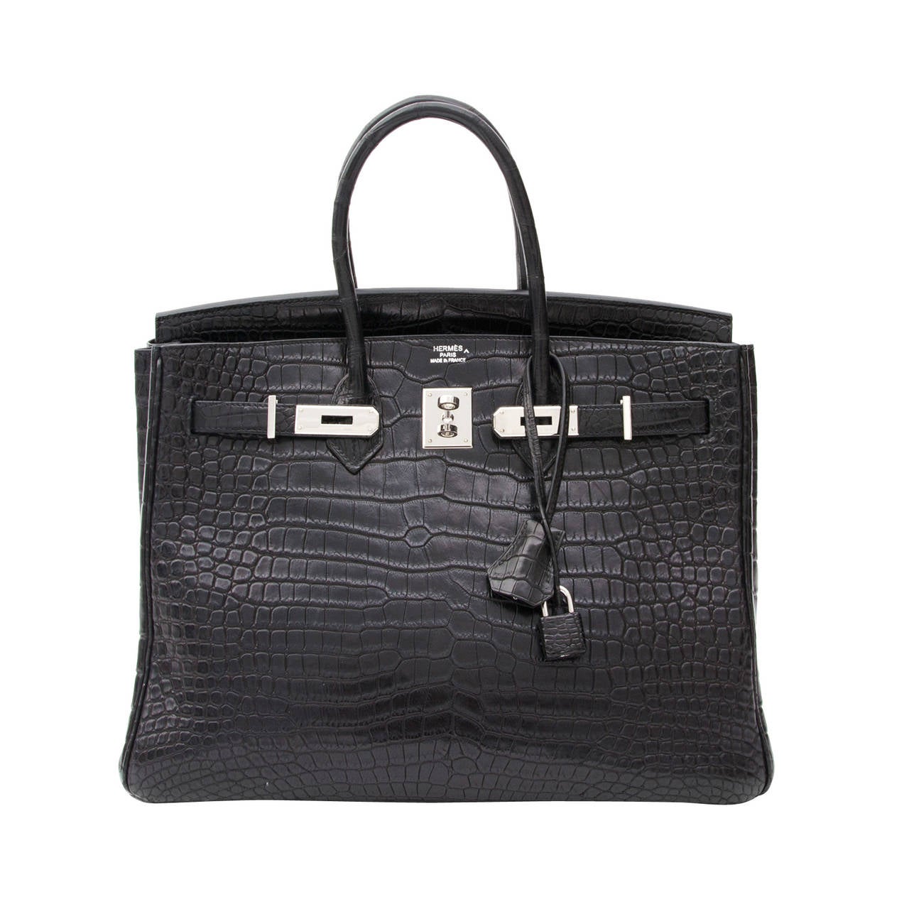 Hermes Vintage Black Birkin 35 Box Leather GHW