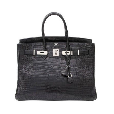 black croc birkin