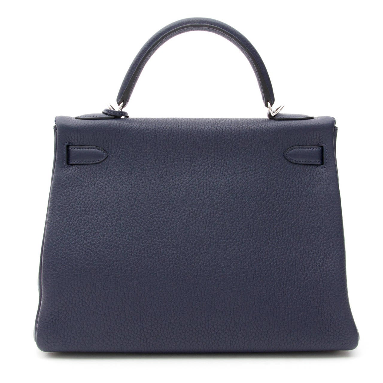 BRAND NEW Hermès Kelly Bag Taurillon Clemence 32 Blue Nuit at 1stDibs ...