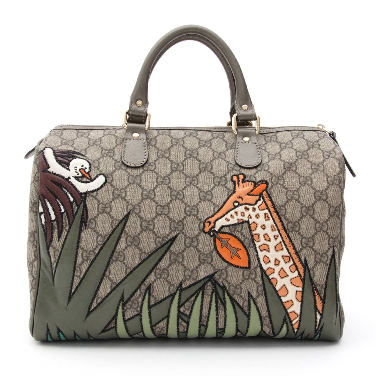 Gucci collector's item and limited edition for UNICEF in 2009. Heidi Klum and Jessica Parker are seen with this bag!