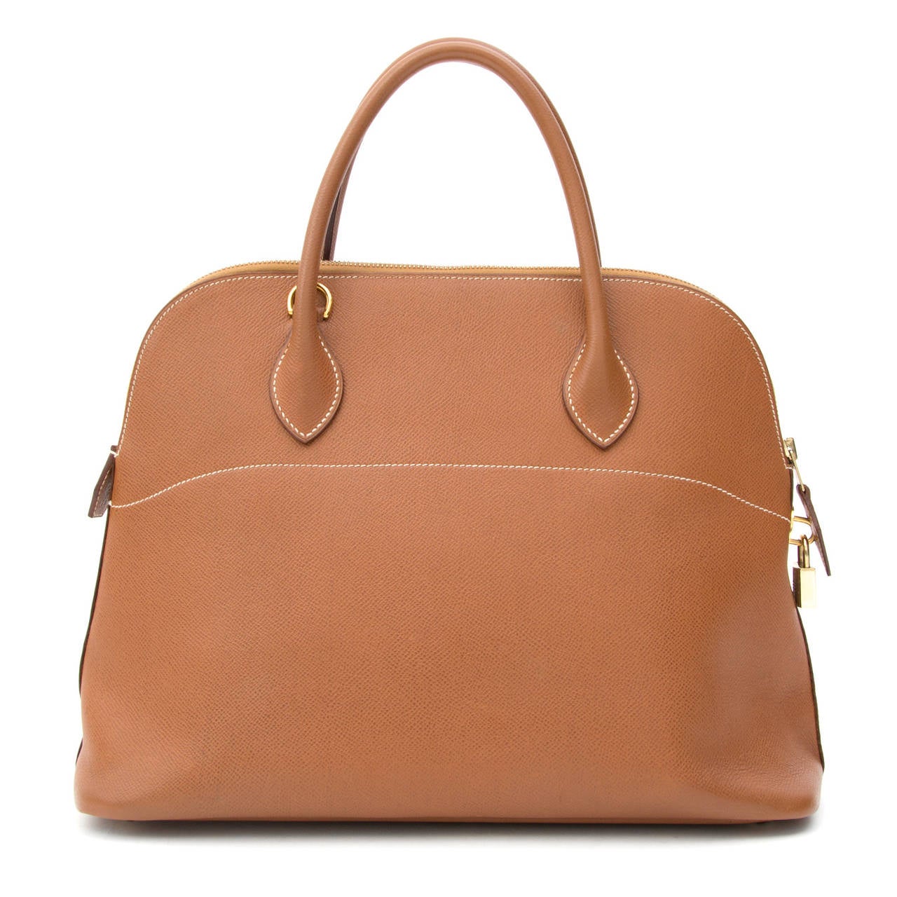 Hermès Bolide 35 Gold In Excellent Condition In Antwerp, BE