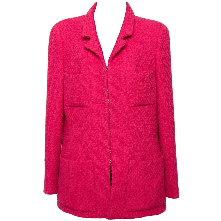 Chanel Boutique Fuchsia Blazer