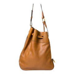 Delvaux Cognac Shoulder Bag