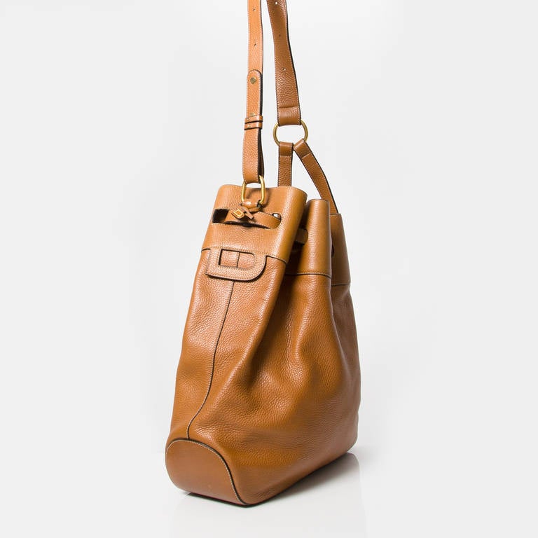 Delvaux Cognac Shoulder Bag