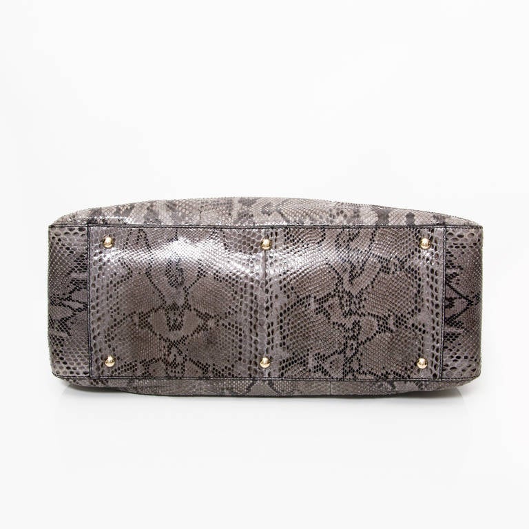 Fendi Grey Python Twins Tragetasche 1