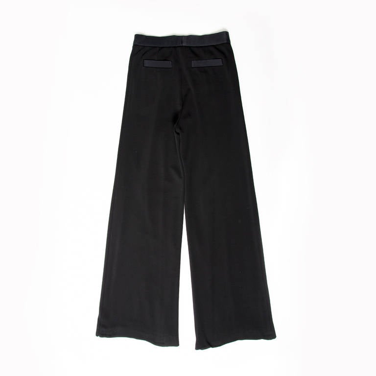 Women's Chanel Black wide-leg trouser