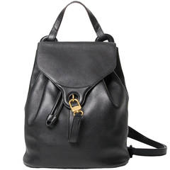 Delvaux Black Backpack