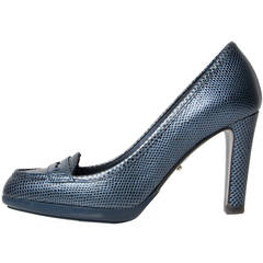 Sergio Rossi Lizard Print Pump