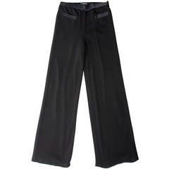 Chanel Black wide-leg trouser