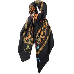 Hermes 140Cm Pierre D'Orient Et D'Occident Silk Scarf