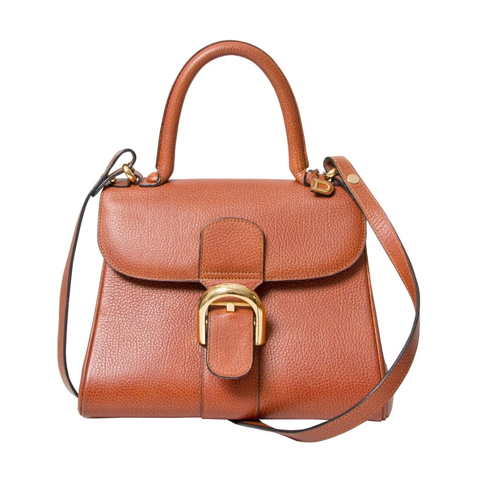 Delvaux Brillant PM Cognac Shoulder Strap at 1stDibs