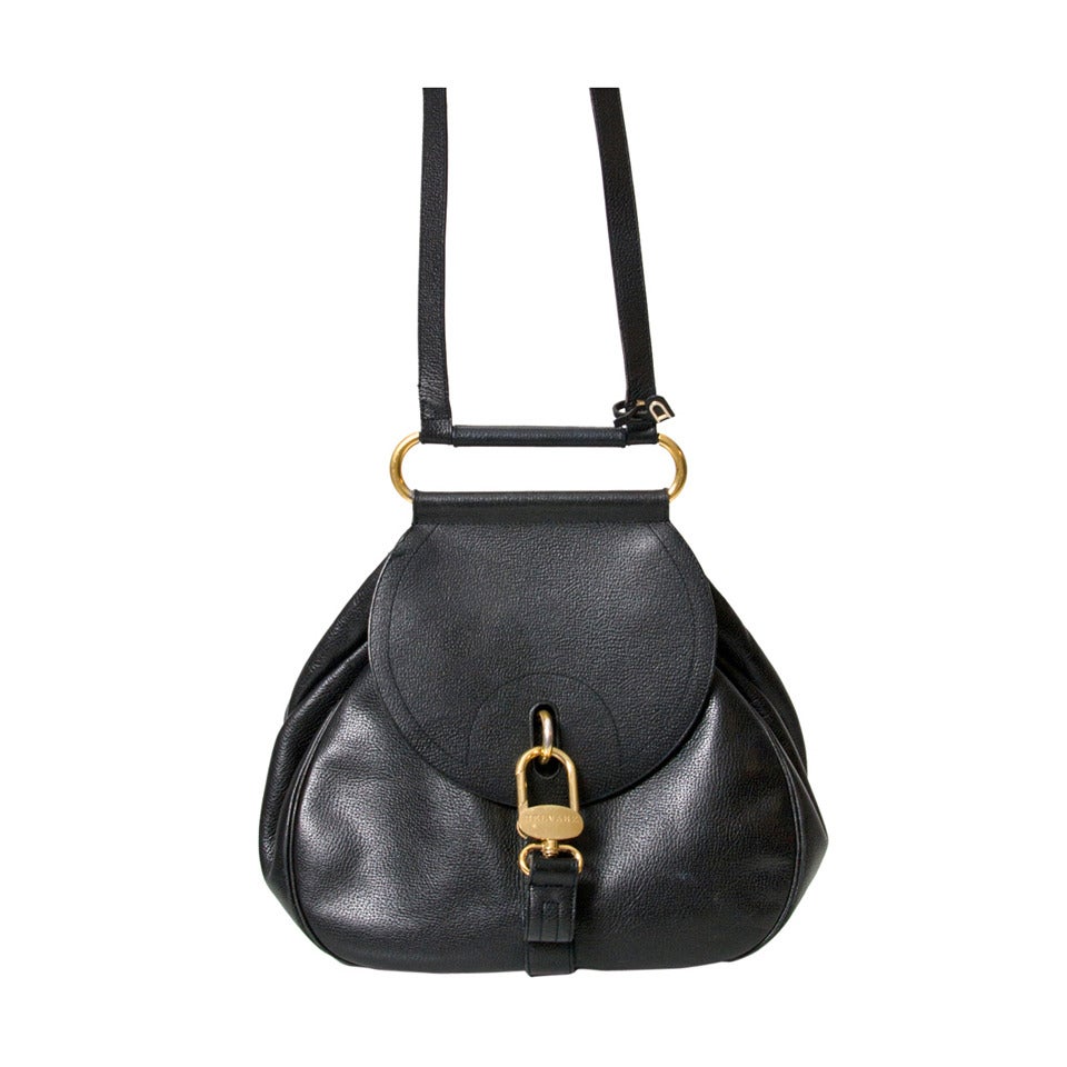 Delvaux Black  'Cerceau' Jumping Backpack