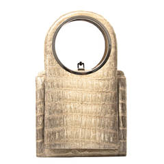 Sand Croco Handbag