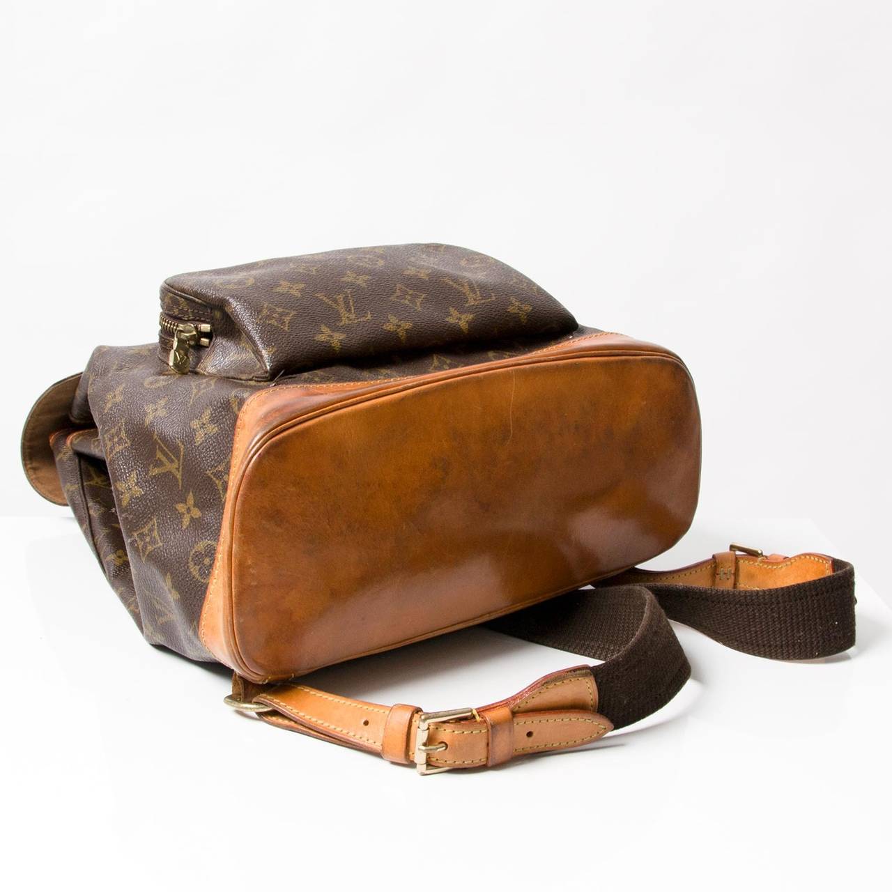 Louis Vuitton Vintage Brown Monogram Canvas Backpack MM 1