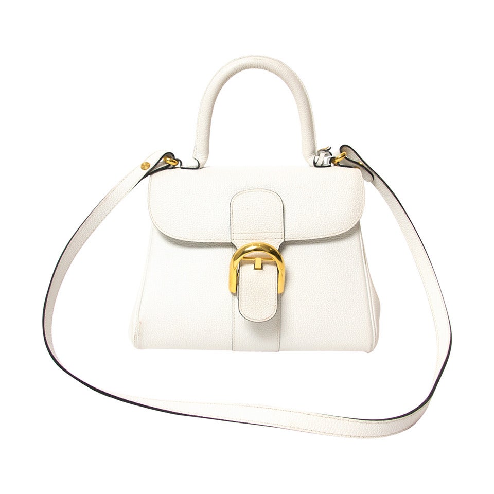 Delvaux Brillant PM White GHW Bag