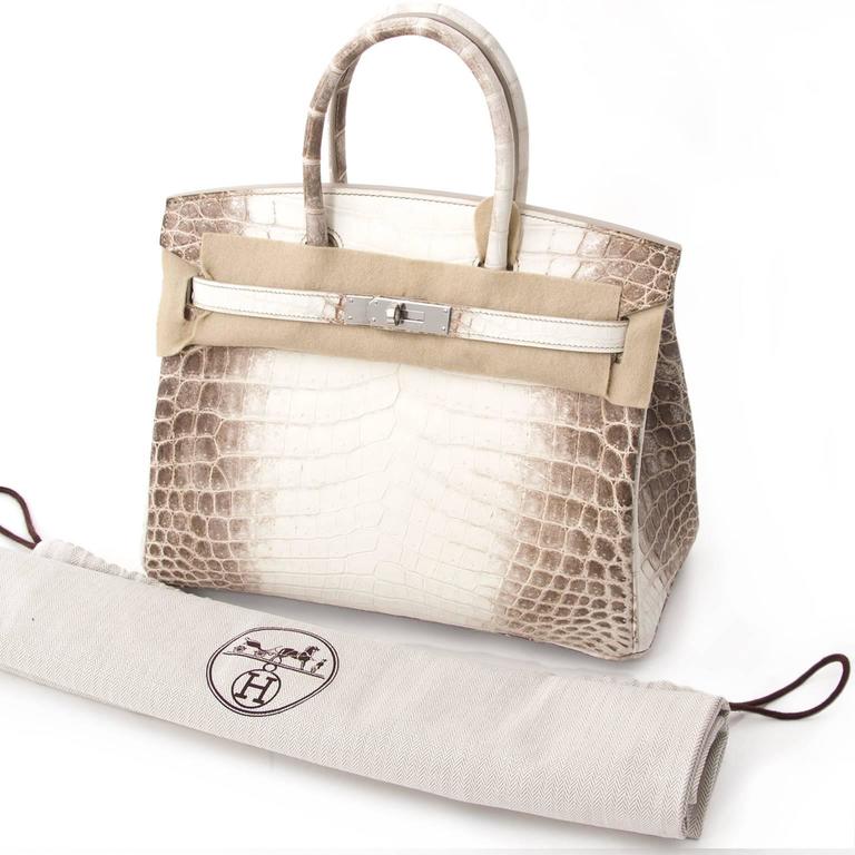 Hermès Birkin Bag 30cm Himalayan Crocodile with Diamond Encrusted