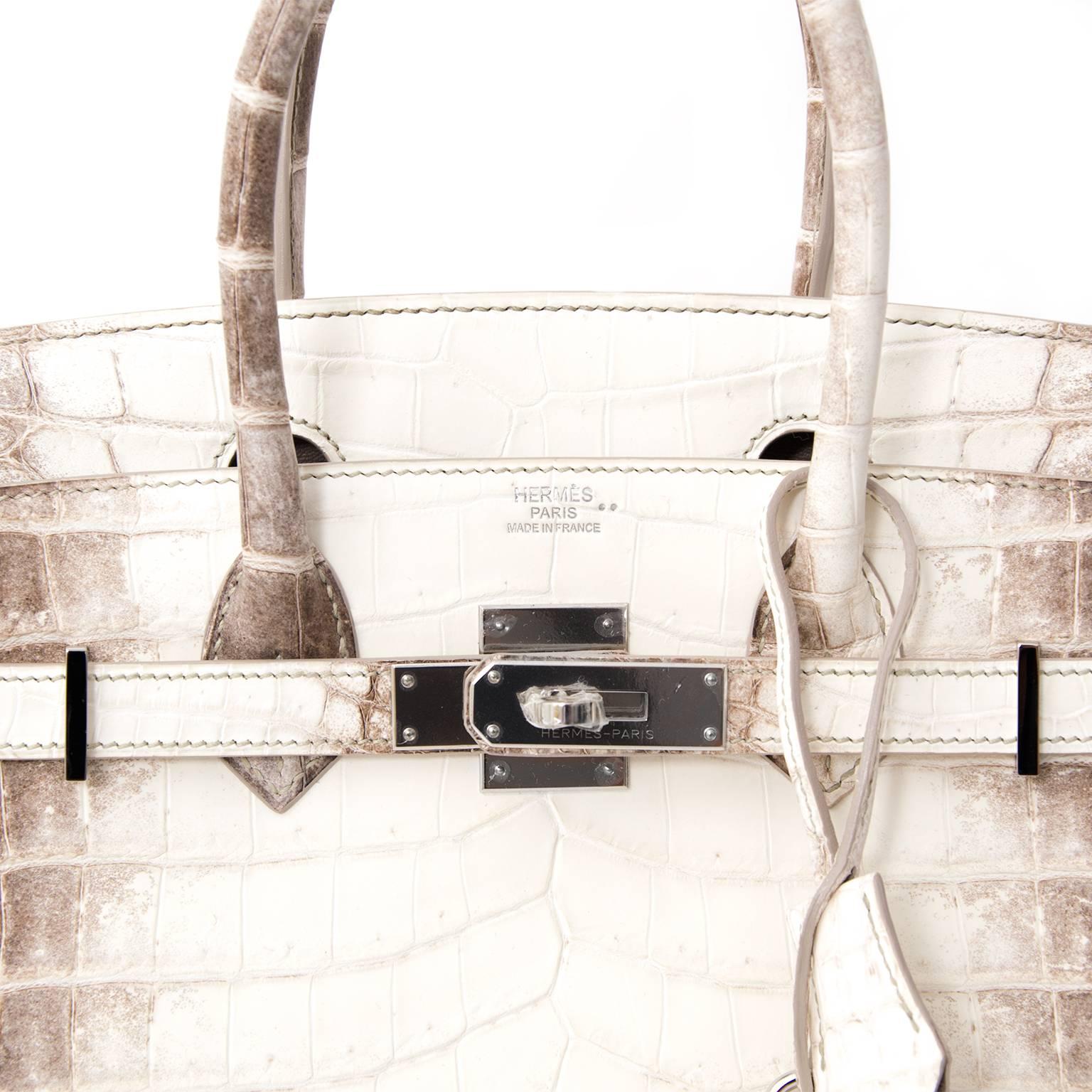 birkin bag crocodile white