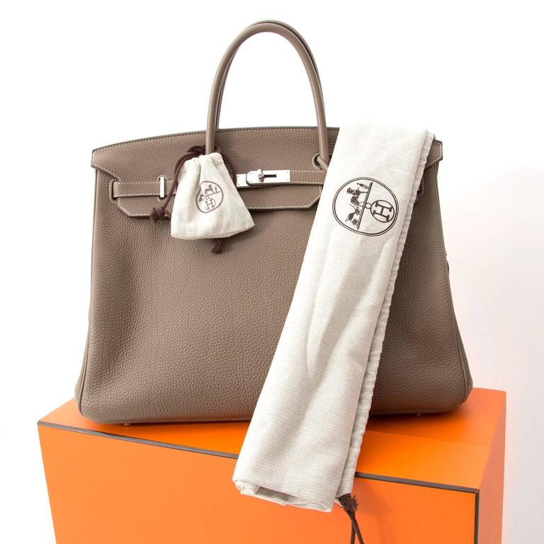 Hermès Birkin 40 Bag Etoupe Togo Taupe Leather