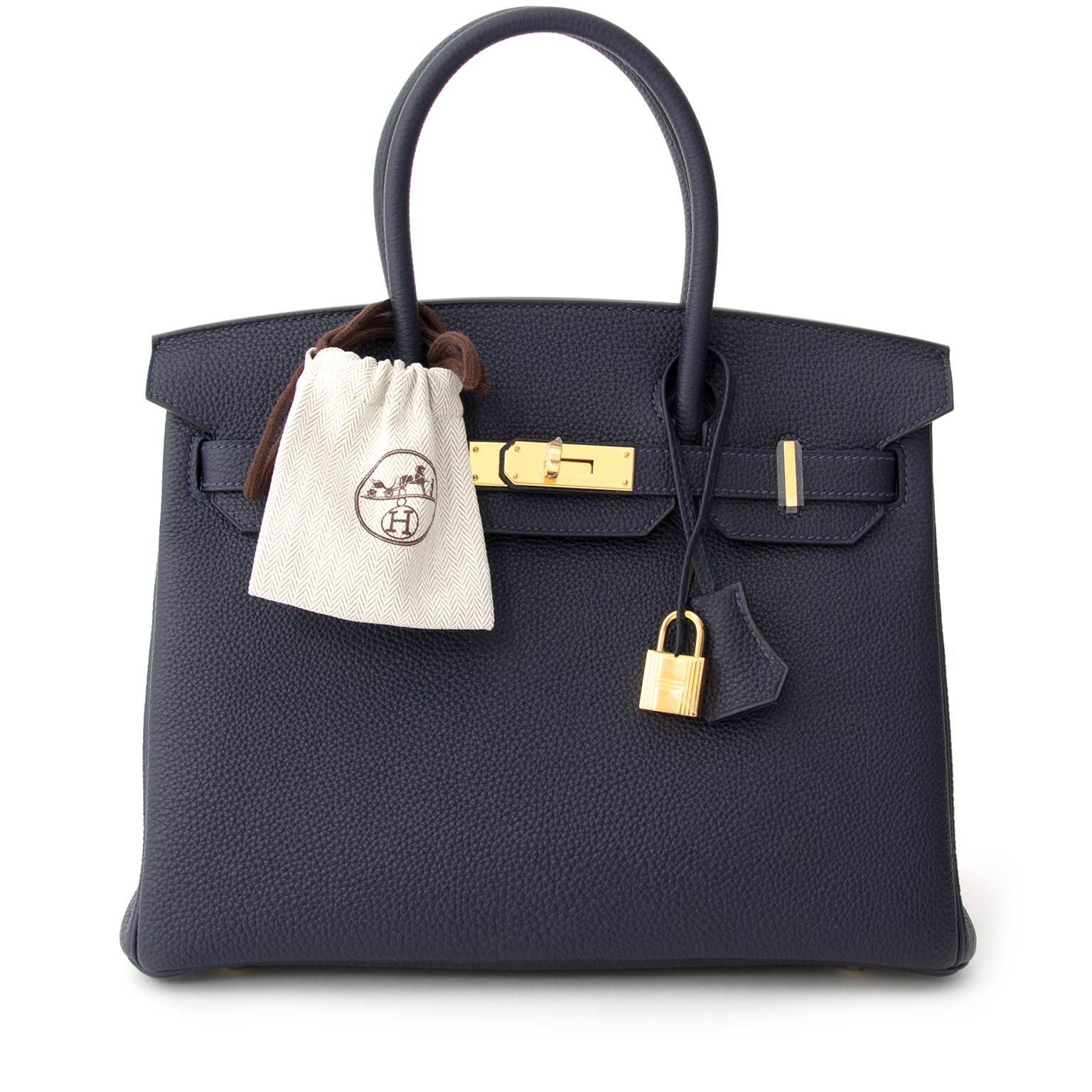 Hermès Birkin 30  Bleu Nuit Togo GHW 1