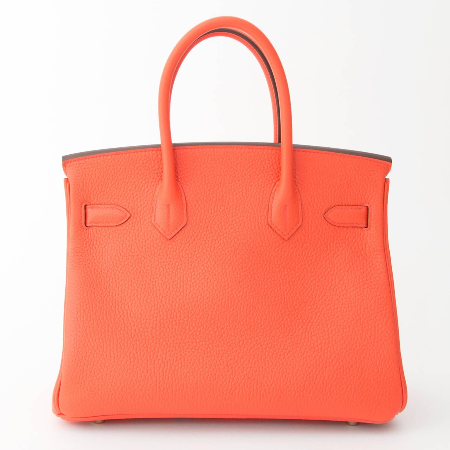 Nuovo Hermes Birkin 30 Arancione Papavero In condizioni Nuovo a Antwerp, BE