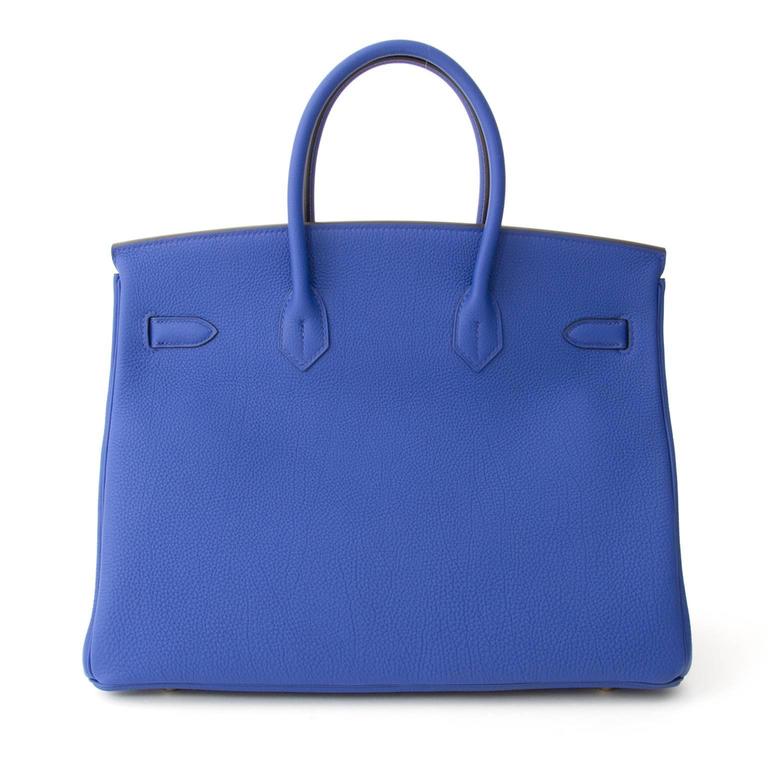 Brand New Hermès Birkin 35 Blue Electrique Togo GHW at 1stDibs | hermes ...