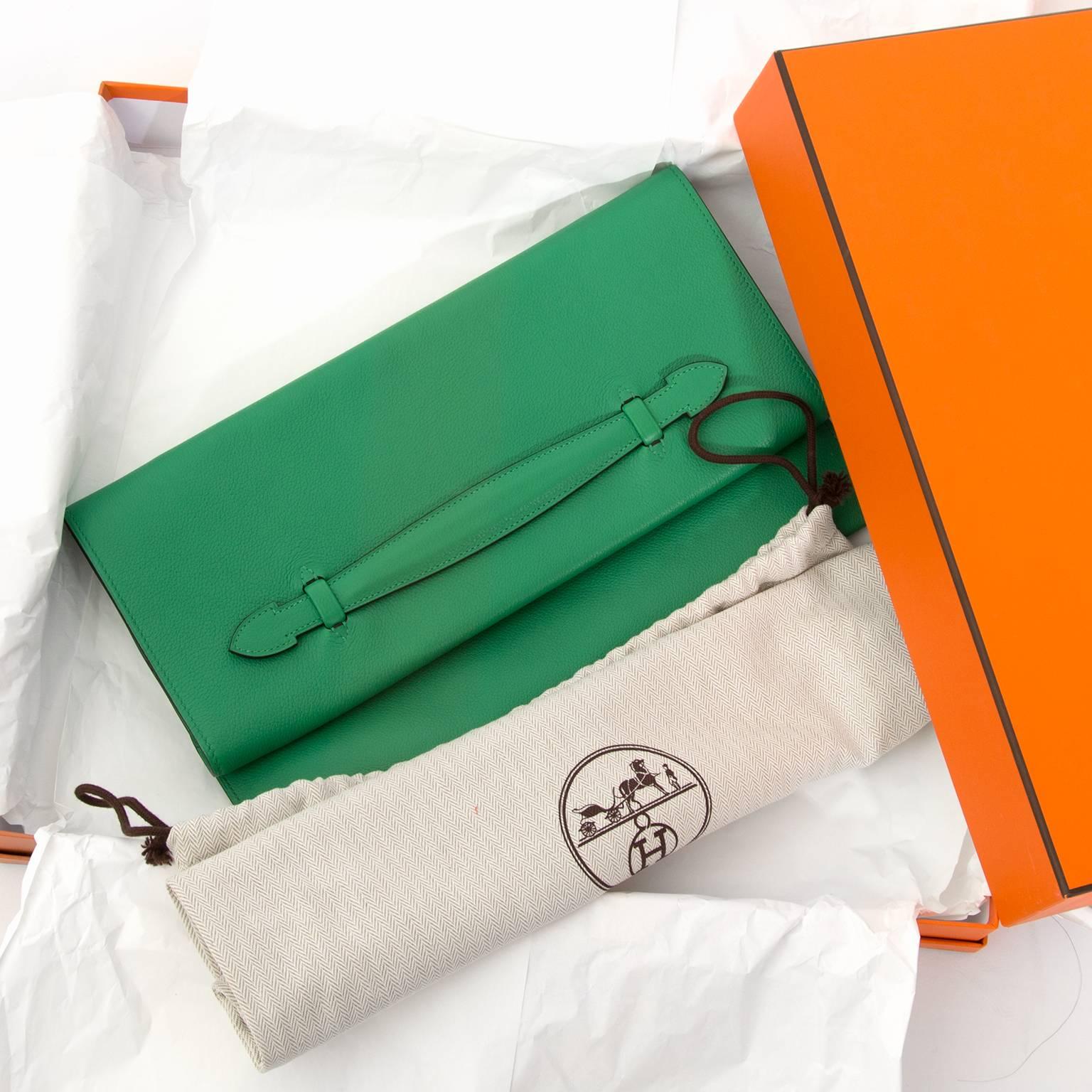 Hermes PliPlat Clutch bambou In condizioni ottime a Antwerp, BE
