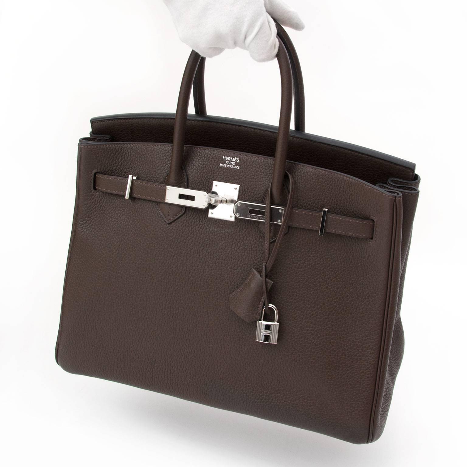 dark brown birkin bag