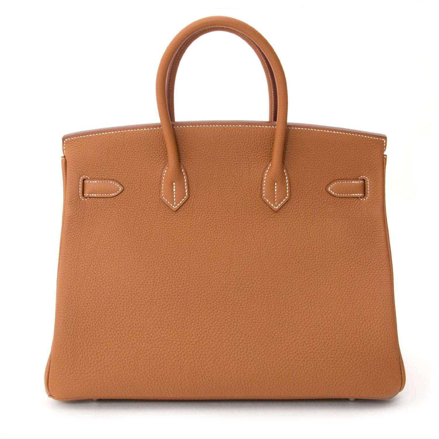 BRAND NEW Hermès Birkin Bag 35 PHW Togo Gold at 1stdibs