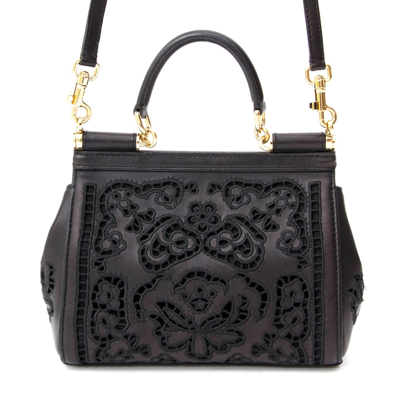 Dolce & Gabbana Mini Sicily Tasche Cutwork Nappaleder 1