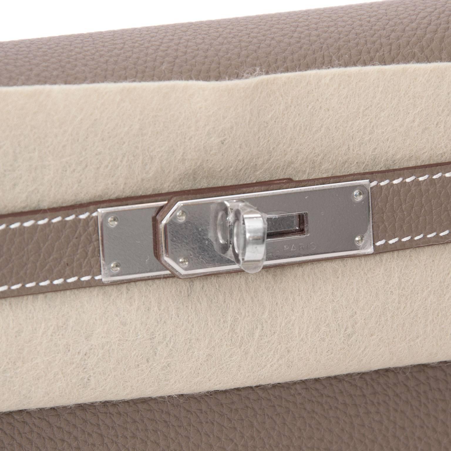 NEU Hermès Kelly 28 Etoupe PHW Togo 1