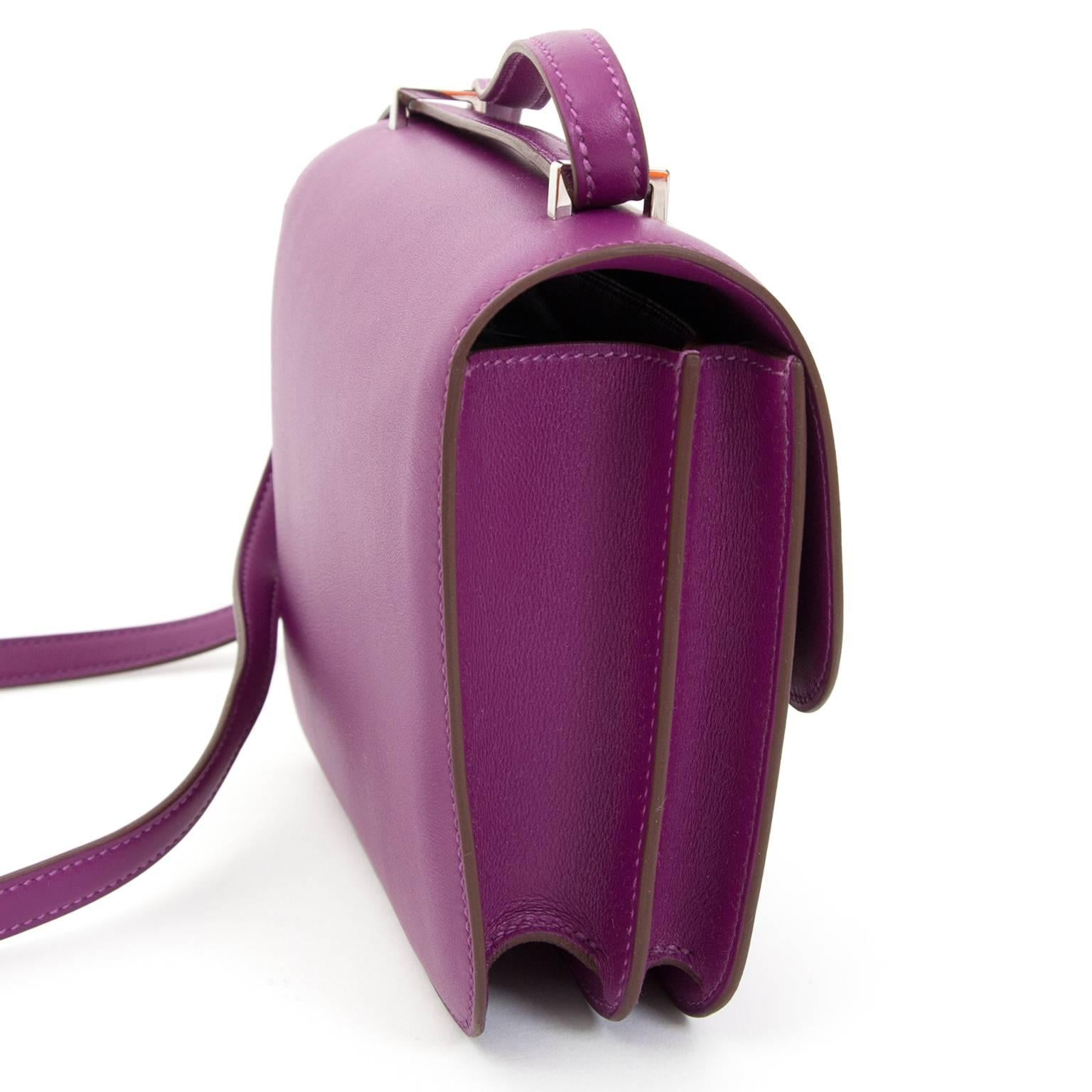 Women's or Men's Brand New Hermes Anemone Constance Mini Veau Swift PHW