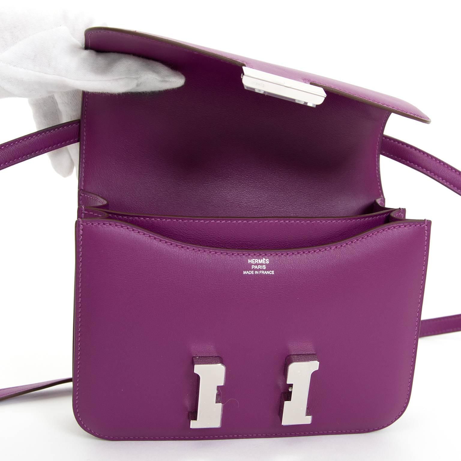 Brand New Hermes Anemone Constance Mini Veau Swift PHW 2