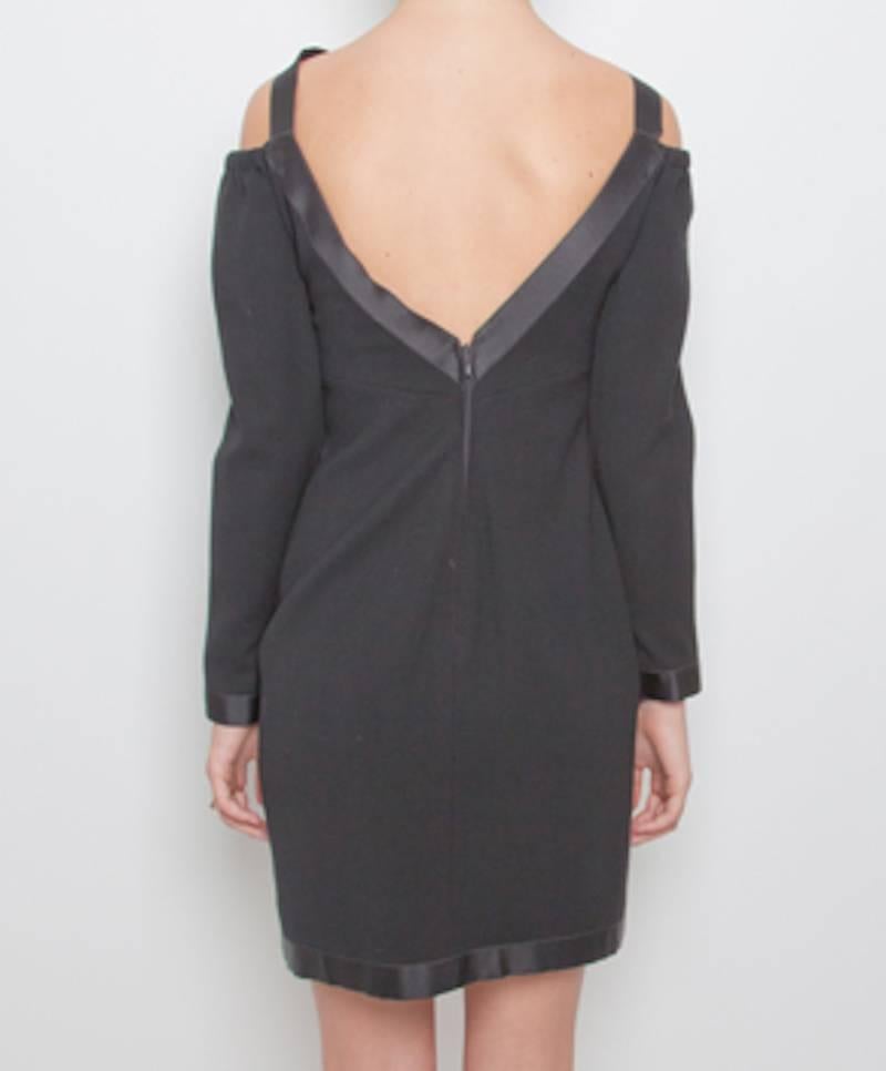 Chanel Asymmetric Black Dress 'Bow' 2