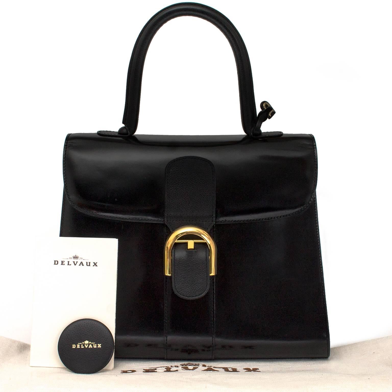 Women's Delvaux Brillant Medium Shiny Black 