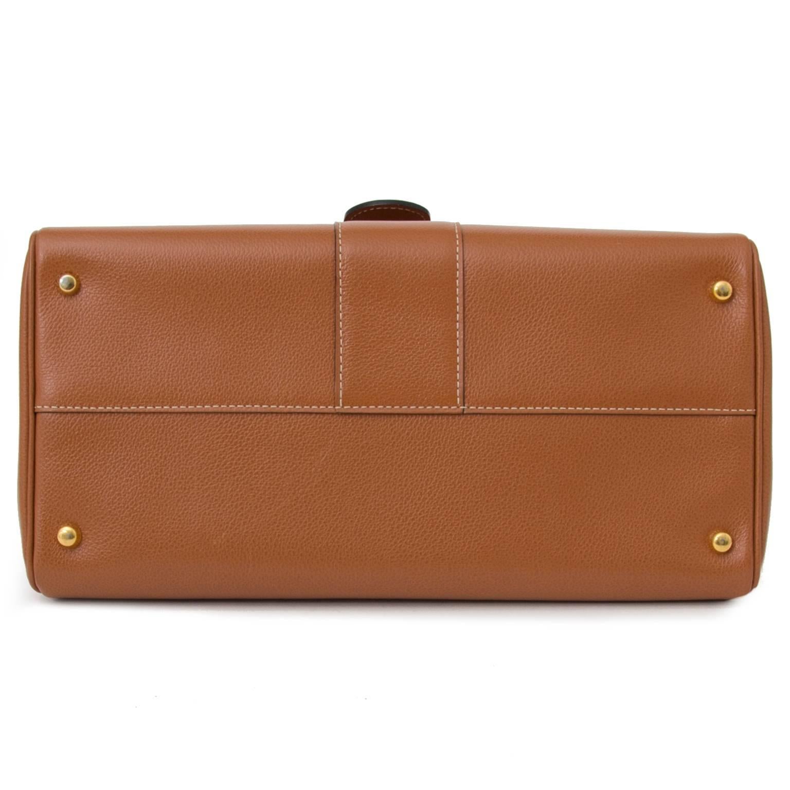 Delvaux Brillant MM Jumping Fauve In Excellent Condition In Antwerp, BE