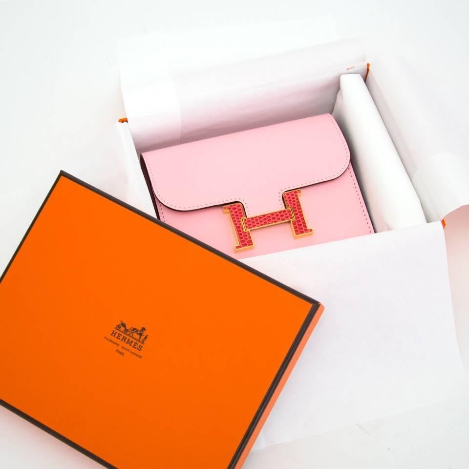 hermes wallet pink