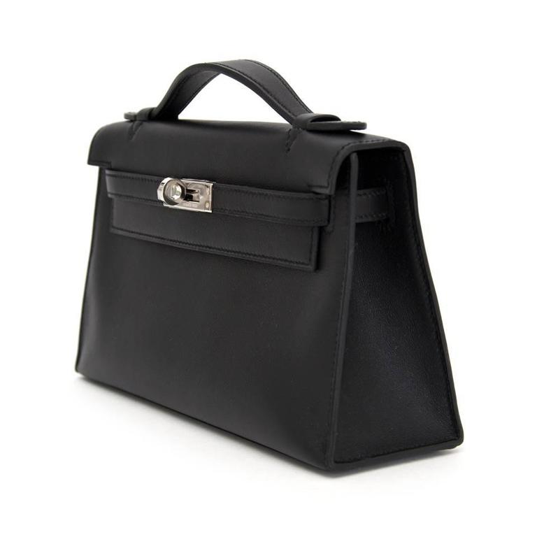 hermes kelly pochette black