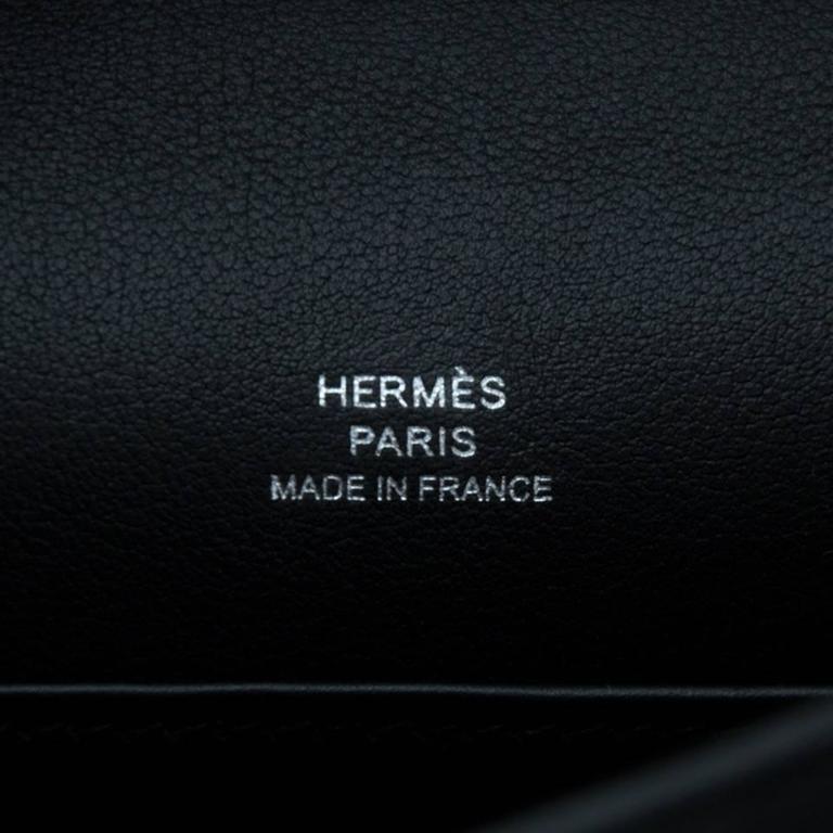 Hermès Black Pochette Kelly Mini Veau Swift at 1stDibs