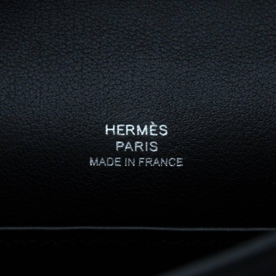 Donna Pochette Kelly Mini Veau Swift nera di Hermès