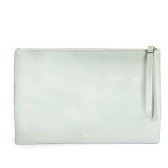 Red Valentino Pastel Green Floral Embellished Leather Clutch