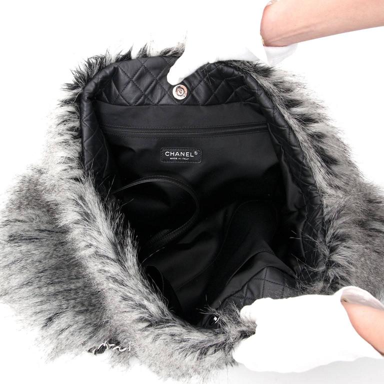 Chanel Faux Fur Arctic Fantasy Fur Tote Bag at 1stDibs chanel faux