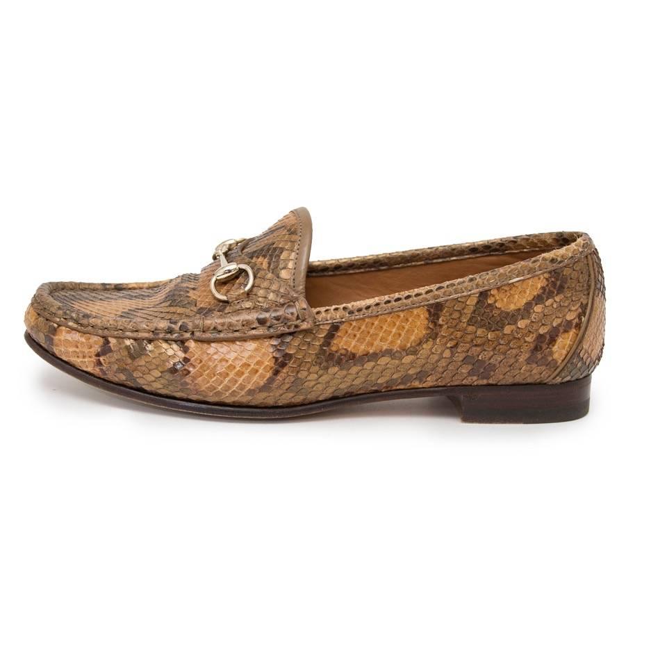 gucci python loafers