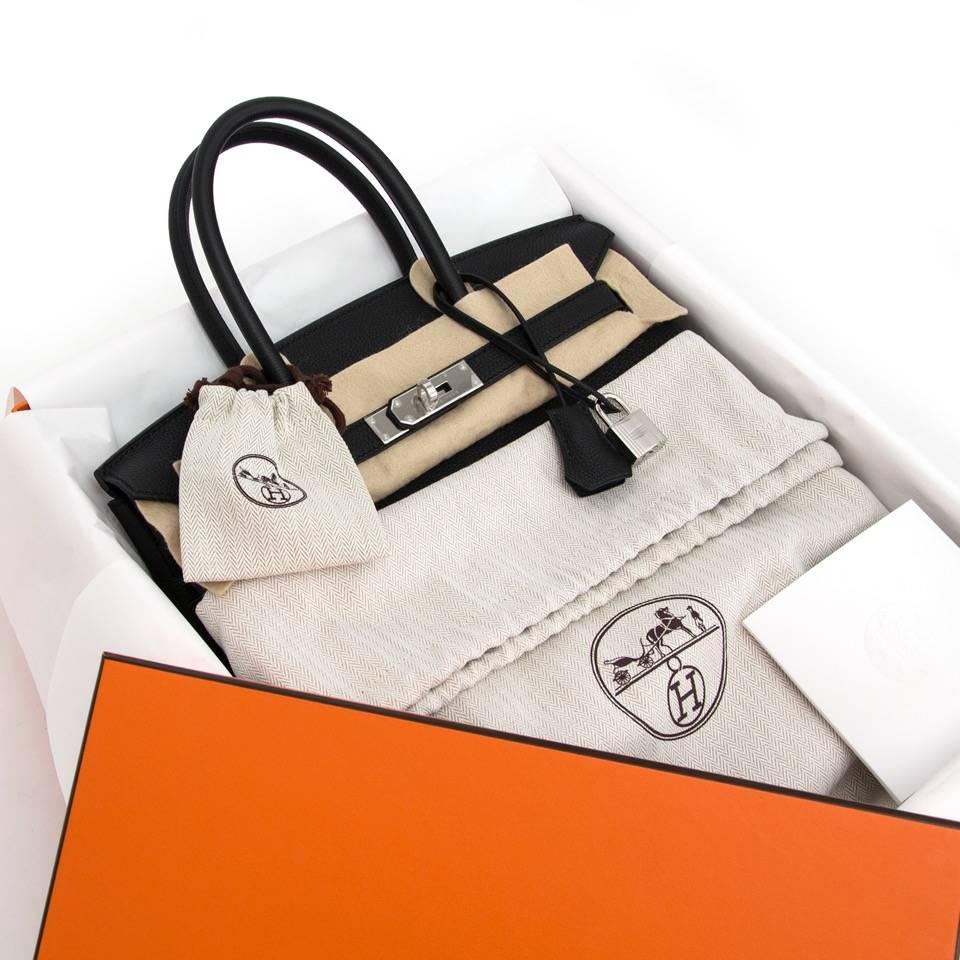 Brand new Hermes Birkin 30 Togo Black In New Condition In Antwerp, BE