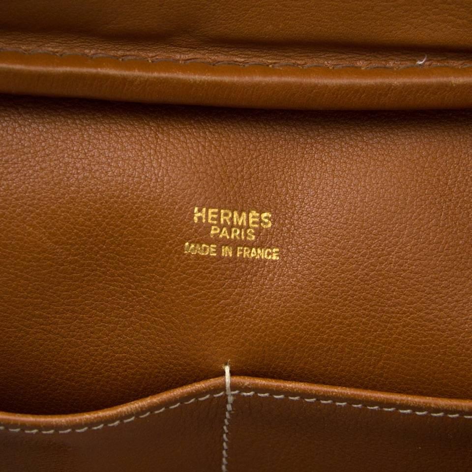 Women's or Men's Hermes Cognac Plume Bag 