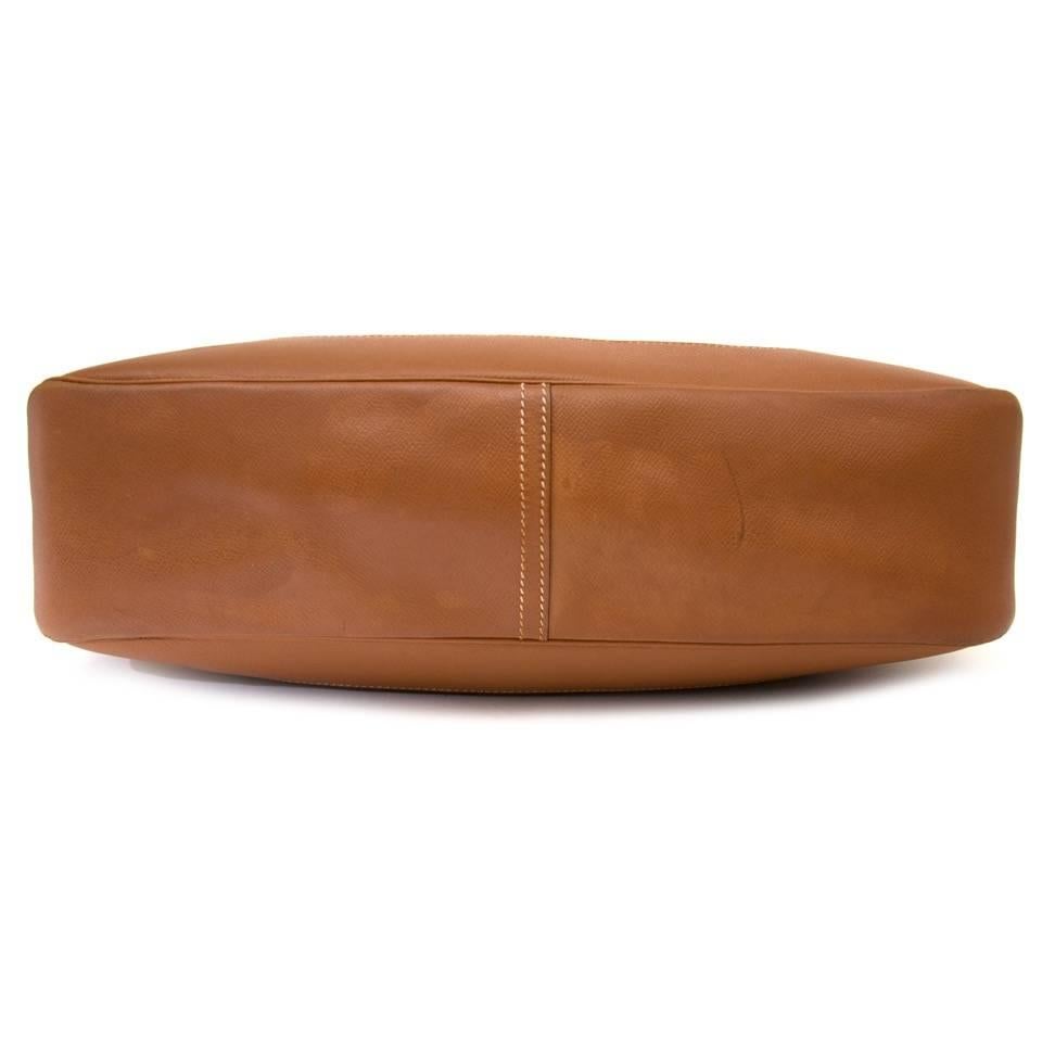 Hermes Cognac Trim Shoulder Bag In Good Condition In Antwerp, BE