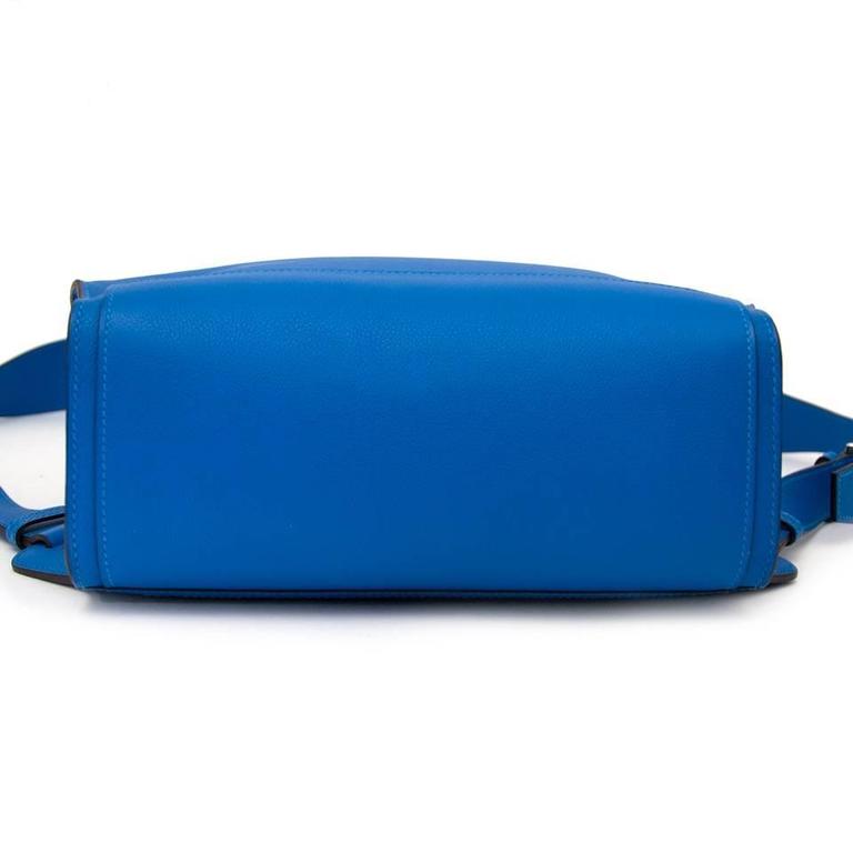 Brand New Hermes Cityback 27 Backpack Blue Hydra Veau Evercolor at