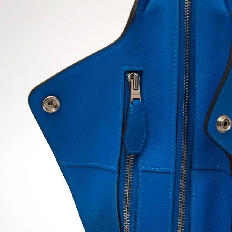 Brand New Hermes Cityback 27 Backpack Blue Hydra Veau Evercolor at