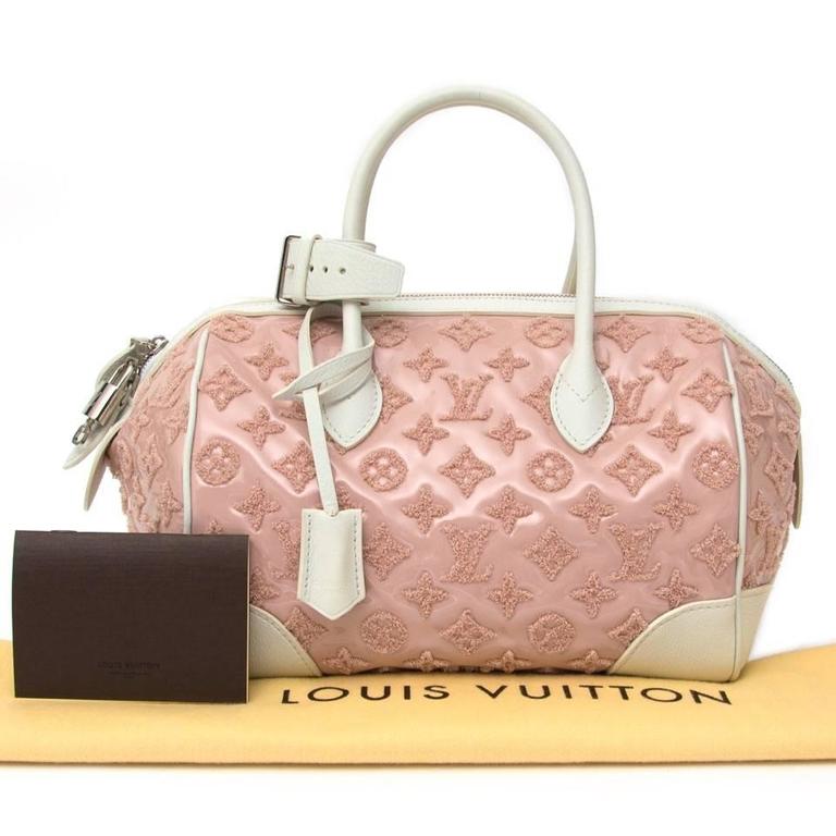 Louis Vuitton Limited Pink Monogram Bouclettes For Sale at 1stdibs