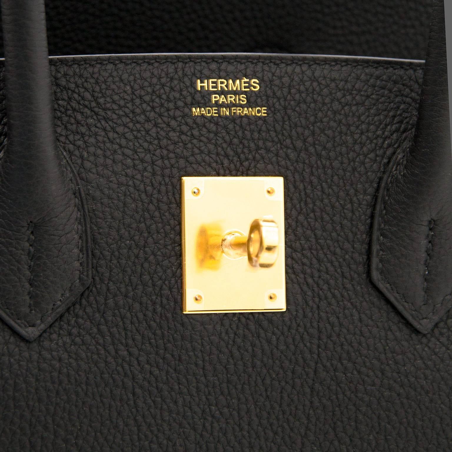 Hermès Birkin black togo GHW 2